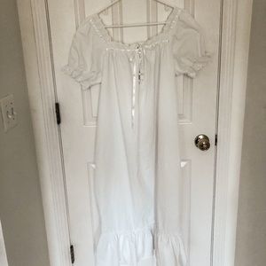 White cotton nightgown